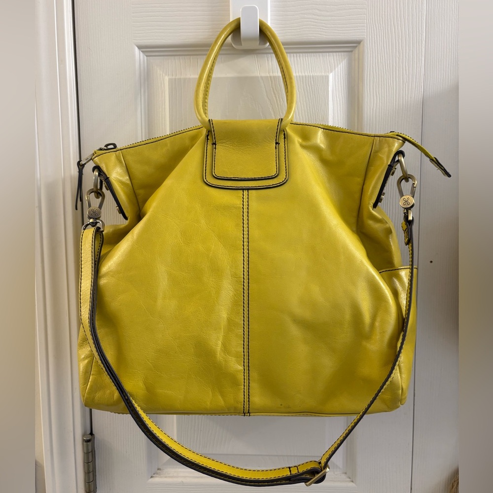 HOBO brand Sheila yellow large tote bag